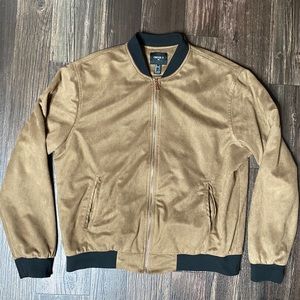 Forever 21 Faux Suede Bomber Jacket